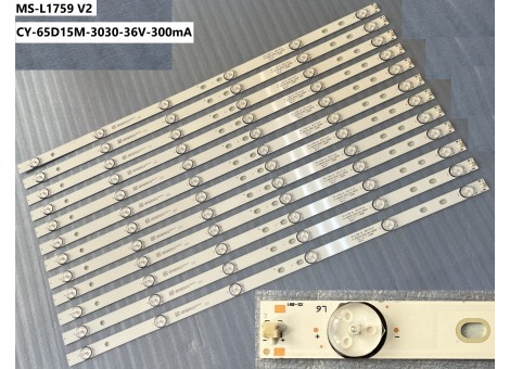 SUNNY SN65LEDA88-G/0227 Led bar, MS-L1759 V2, CY-65D15M-3030-36V-300Ma, Tv lelderi SUNNY SN65LEDA88-G/0227 Led bar, MS-L1759 V2, CY-65D15M-3030-36V-300Ma, Tv lelderi